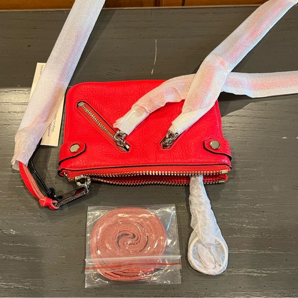 NWT Rebecca Minkoff Moto Pouch Wallet - Dragon Fruit - Picture 6 of 10